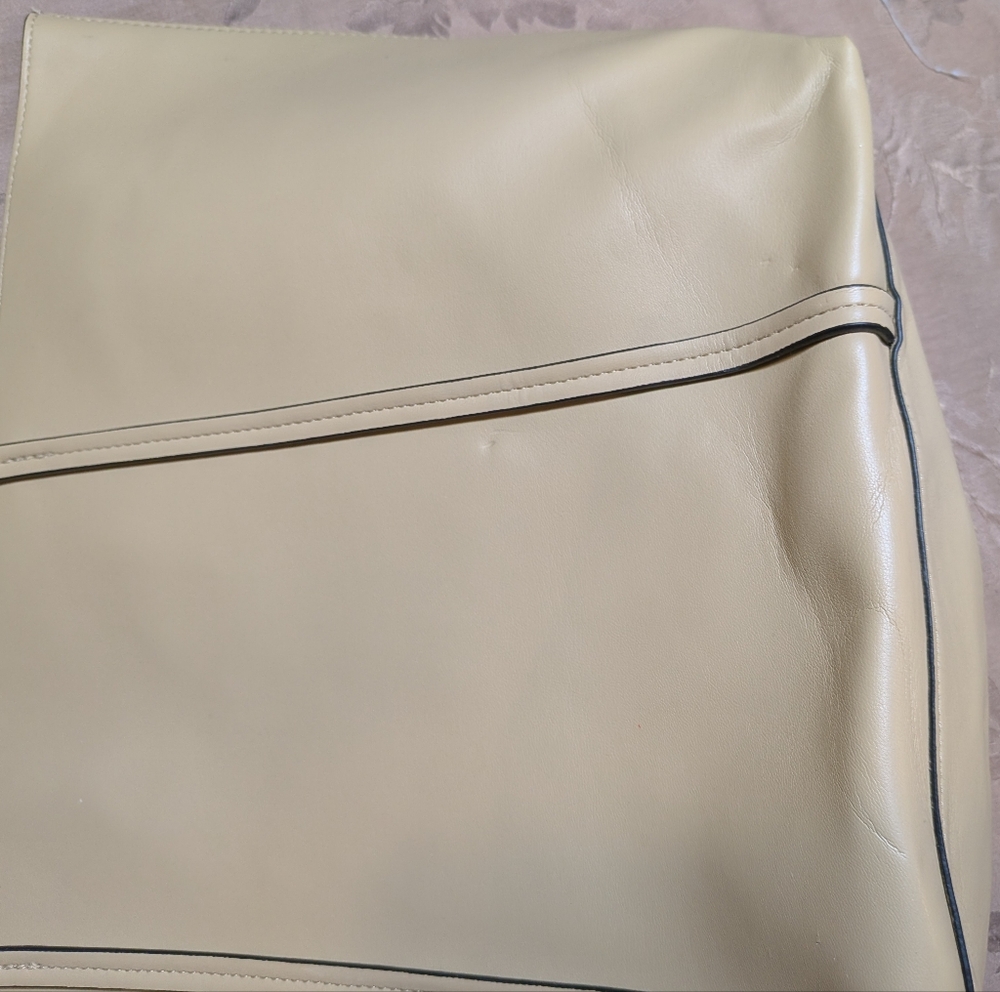 H&M Tan Faux Leather Tote Bag, Used - Picture 10 of 16